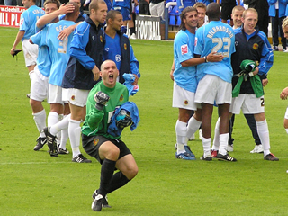 Chris MacKenzie celebrates.